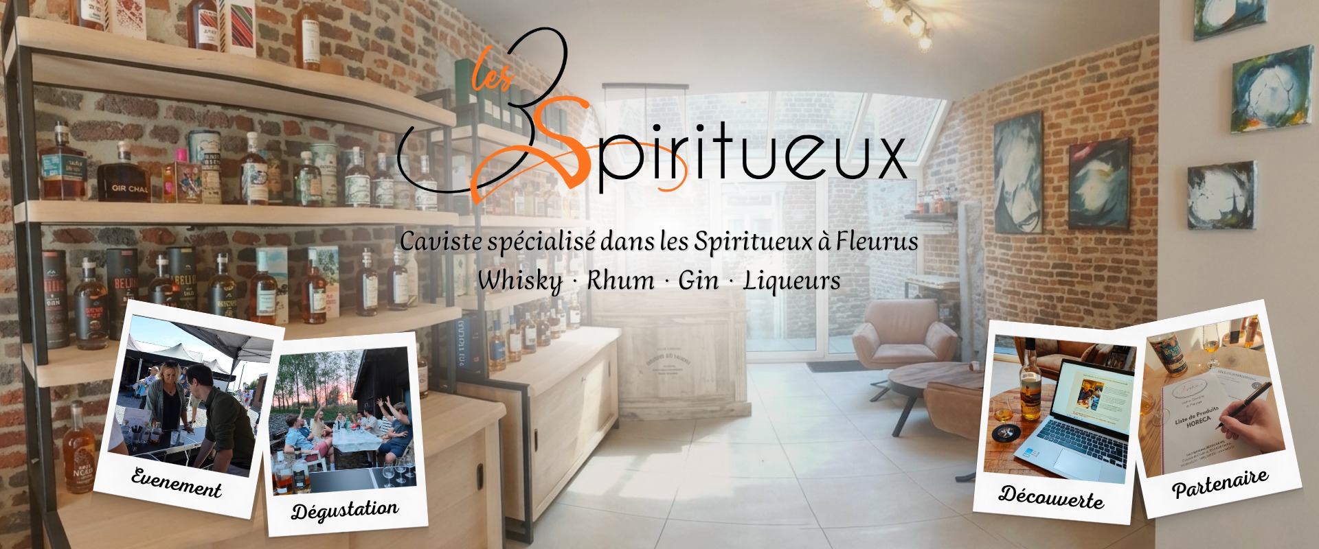 Les 3 Spiritueux, caviste spécialisé dans les spiritueux à Fleurus (Whisky, Rhum, Gin, Liqueurs). Services : Événement, Dégustation, Découverte et Partenaire Horeca.